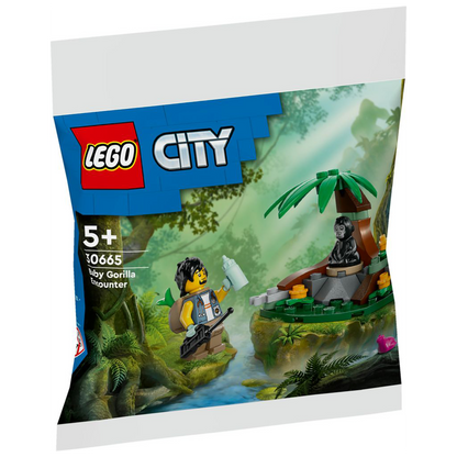 Dschungelforscher mit Baby-Gorilla - 30665