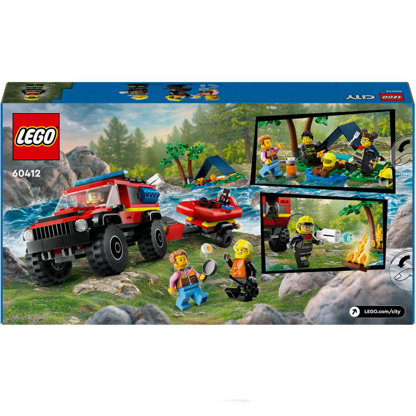 Feuerwehrgeländewagen mit Rettungsboot - 60412