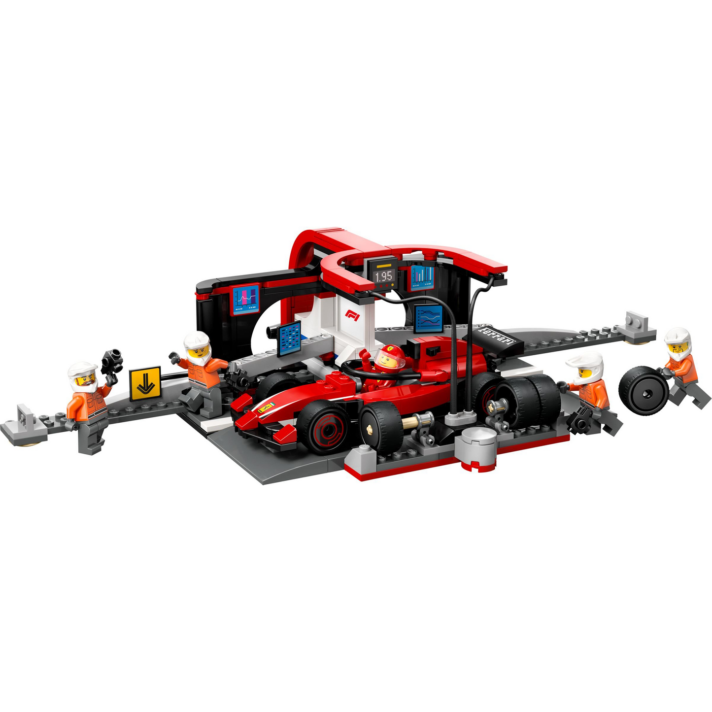 F1® Boxenstopp mit Boxencrew und Ferrari Flitzer - 60443