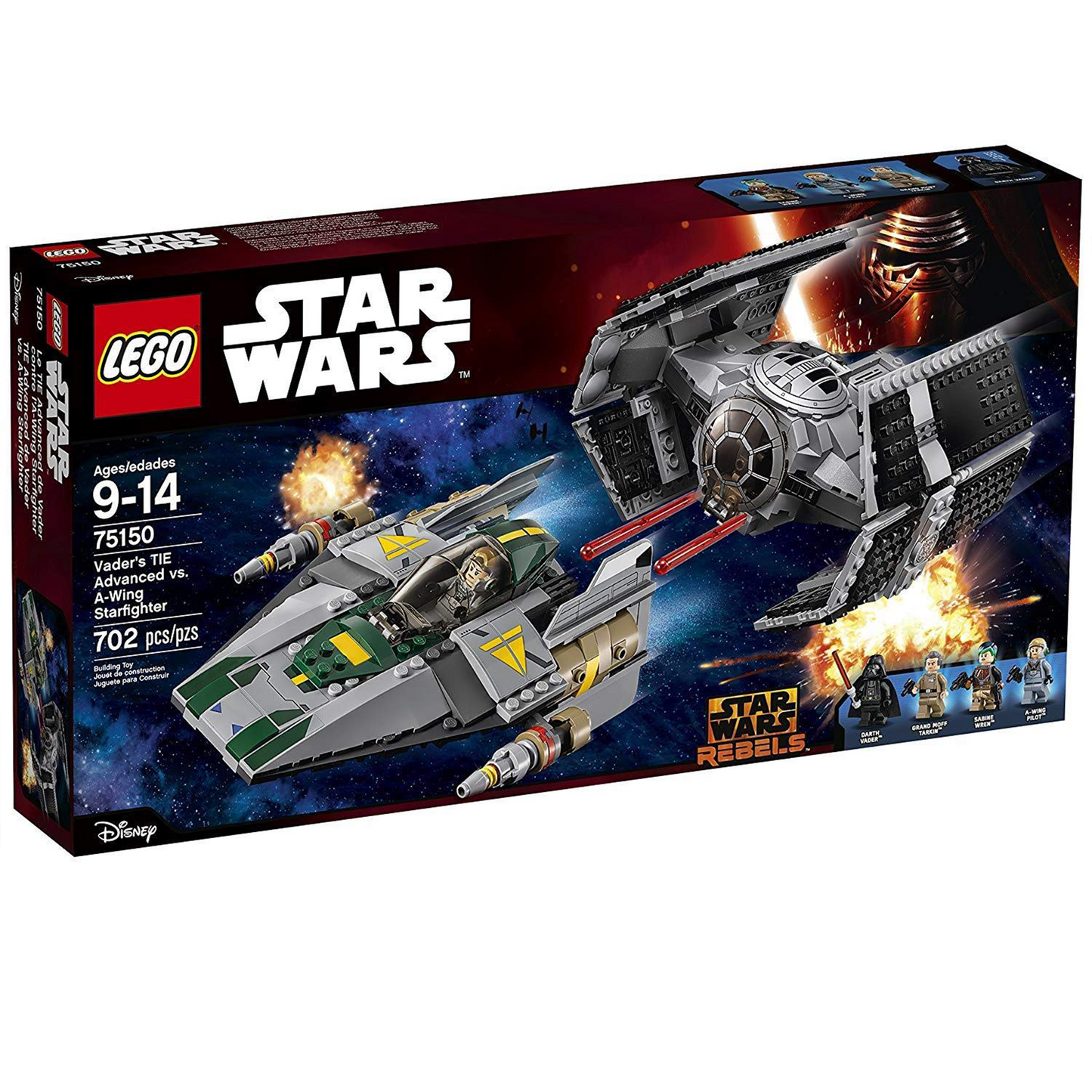Vader's TIE Advanced vs. A-Wing Starfighter - 75150